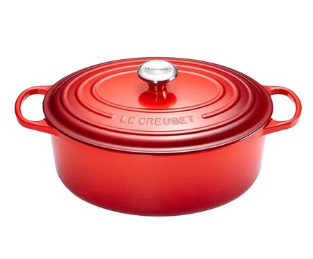 Panela Oval Signature em Ferro Fundido - Vermelha | Westwing