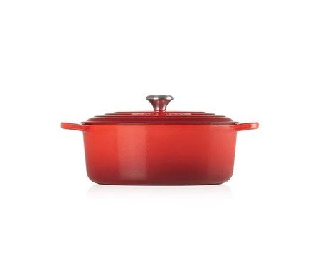 Panela Oval Signature em Ferro Fundido - Vermelha | Westwing