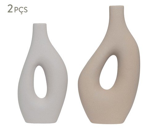 Jogo de Vasos Perséfone Bege - 2 Peças, beige | WestwingNow