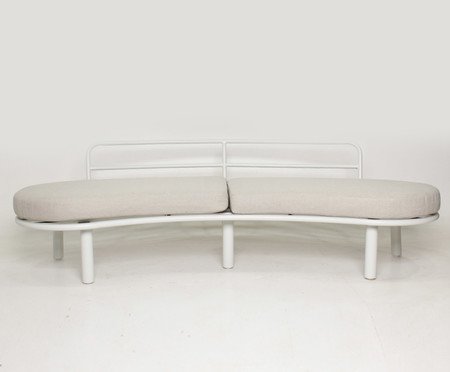 Sofá Allu Feel Bege e Branco | Westwing