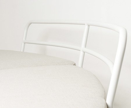 Sofá Allu Feel Bege e Branco | Westwing