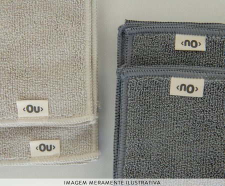 Jogo de Pano em Microfibra Flow Mesclado | Westwing