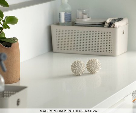 Jogo de Esferas para Secar Roupa Flow Bege | Westwing