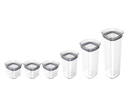 Jogo de Potes Herméticos Block Natural | Westwing