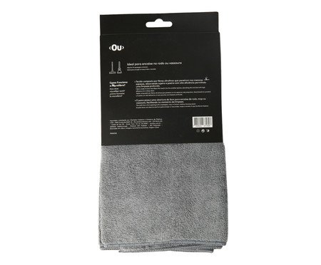 Pano de Chão com Encaixe Flow Chumbo | Westwing