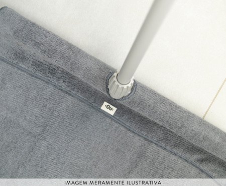 Pano de Chão com Encaixe Flow Chumbo | Westwing