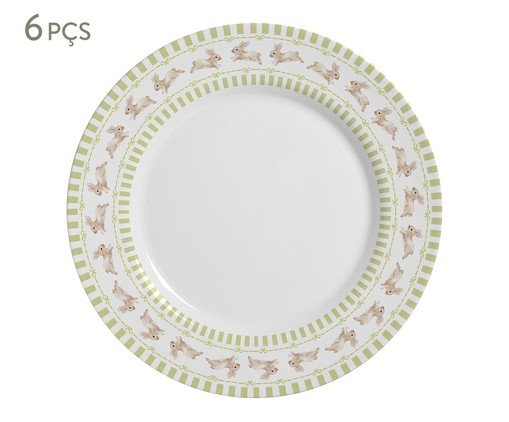 Jogo de Pratos de Sobremesa Conto de Páscoa, multicolor | WestwingNow