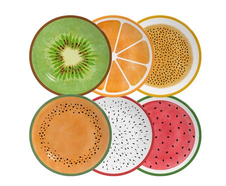 Jogo de Pratos Rasos Mix Salada de Fruta | Westwing