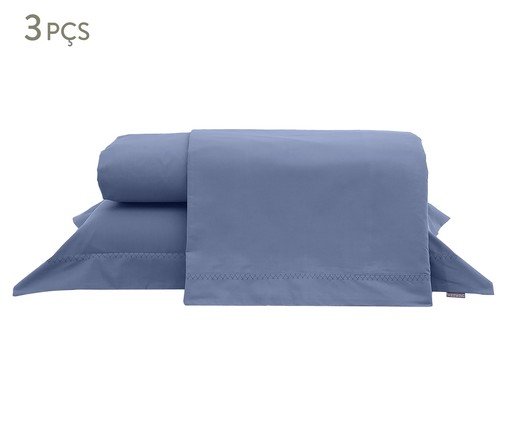 Jogo de Lençol Colors Ardósia Stone 200 Fios, blue | WestwingNow