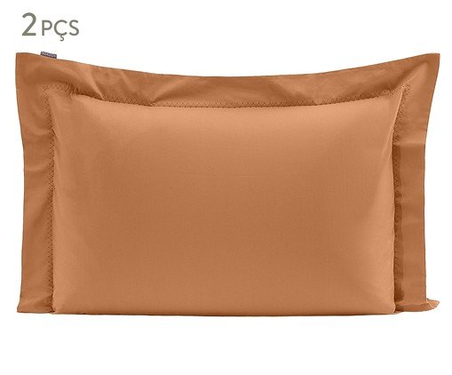 Jogo de Fronhas Bordadas Colors Âmbar 200 Fios, beige | WestwingNow