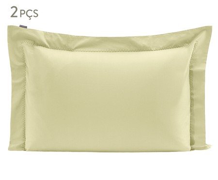 Jogo de Fronhas Bordadas Colors Maçã Verde 200 Fios | Westwing