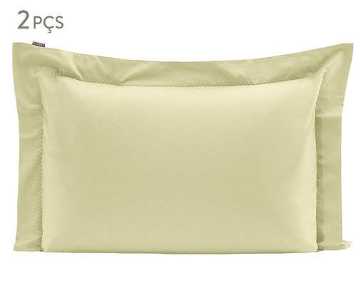 Jogo de Fronhas Bordadas Colors Maçã Verde 200 Fios, green | WestwingNow