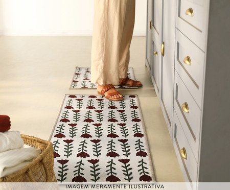 Jogo de Tapetes de Cozinha Campestre - 3 Pçs | Westwing