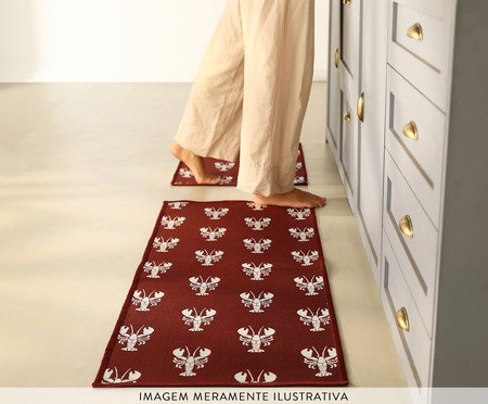 Jogo de Tapetes de Cozinha Lagostas - 3 Pçs | Westwing