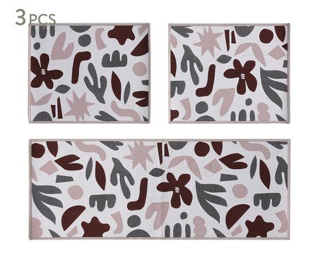 Jogo de Tapetes de Cozinha Pop - 3 Pçs | Westwing