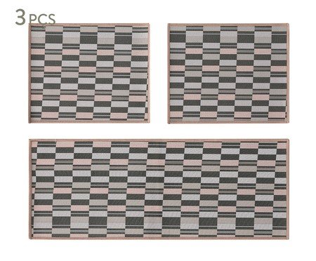 Jogo de Tapetes de Cozinha Vivazzi - 3 Pçs | Westwing
