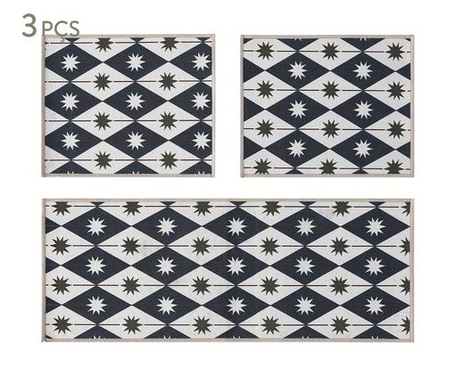 Jogo de Tapetes de Cozinha Circus - 3 Pçs, grey | WestwingNow