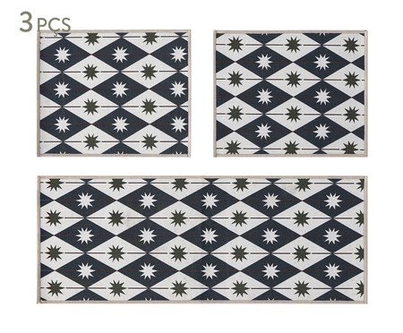 Jogo de Tapetes de Cozinha Circus - 3 Pçs | Westwing