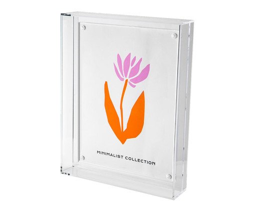 Porta-Retrato Beatriz Médio - Foto 15x20cm, transparent | WestwingNow