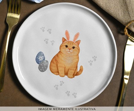 Jogo de Pratos para Sobremesa Bio Gatinhos | Westwing