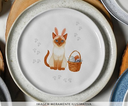 Jogo de Pratos para Sobremesa Bio Gatinhos | Westwing