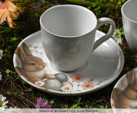 Jogo de Xícaras para Chá Bio Doce Ninho | Westwing