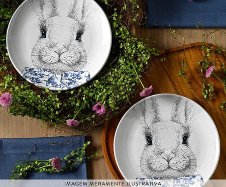 Jogo de Pratos para Sobremesa Coup Stoneware Toile | Westwing