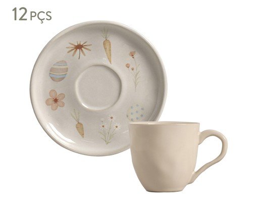 Jogo de Xícaras para Chá Bio Sweet Road, beige | WestwingNow