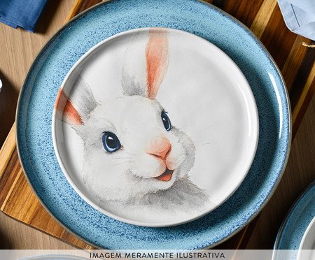 Jogo de Pratos para Sobremesa Bio Sorrisos de Páscoa | Westwing