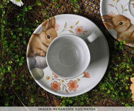 Jogo de Xícaras para Café Bio Doce Ninho | Westwing