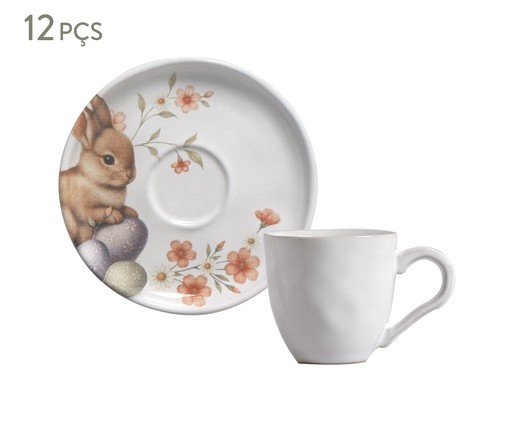 Jogo de Xícaras para Café Bio Doce Ninho, multicolor | WestwingNow