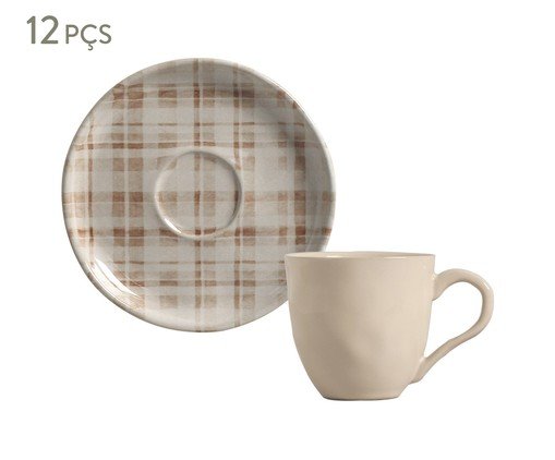 Jogo de Xícaras para Café Bio Sweet Road, beige | WestwingNow