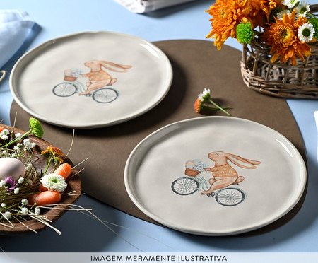 Jogo de Pratos para Sobremesa Bio Sweet Road | Westwing