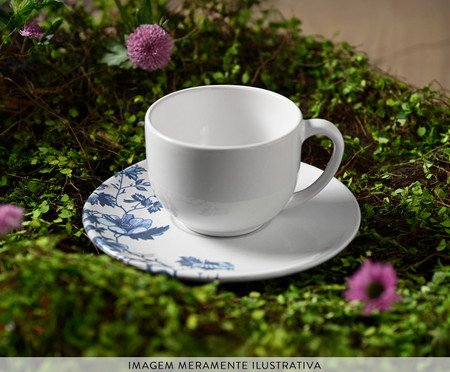 Jogo de Xícaras para Chá Coup Stoneware Toile | Westwing