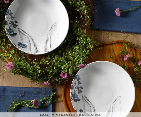 Jogo de Pratos Fundo Coup Stoneware Toile | Westwing