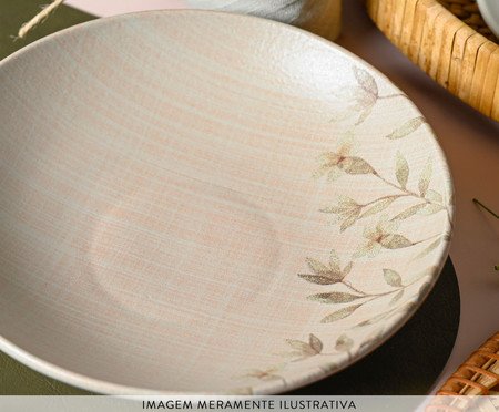 Jogo de Pratos Fundo Coup Stoneware Entre Laços | Westwing