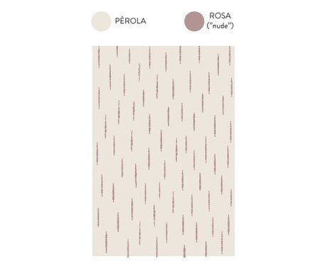 Tapete Granizo Pérola e Rosa | Westwing