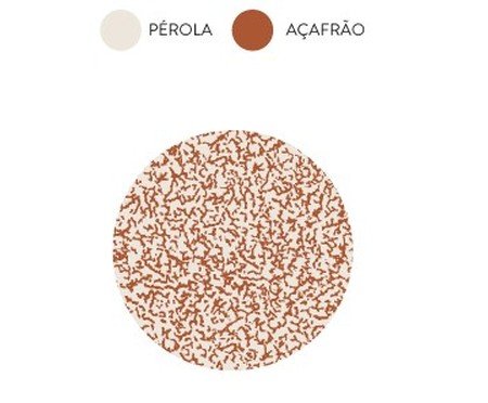 Tapete Redondo Brisa Pérola e Açafrão | Westwing