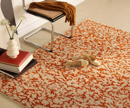 Tapete Redondo Brisa Pérola e Açafrão | Westwing