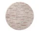 Tapete Redondo Granizo Pérola e Rosa, Natural | WestwingNow