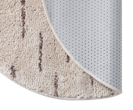 Tapete Redondo Granizo Pérola e Cinza Quente | Westwing