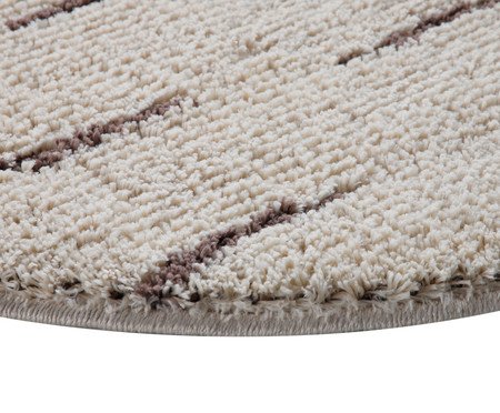 Tapete Redondo Granizo Pérola e Cinza Quente | Westwing