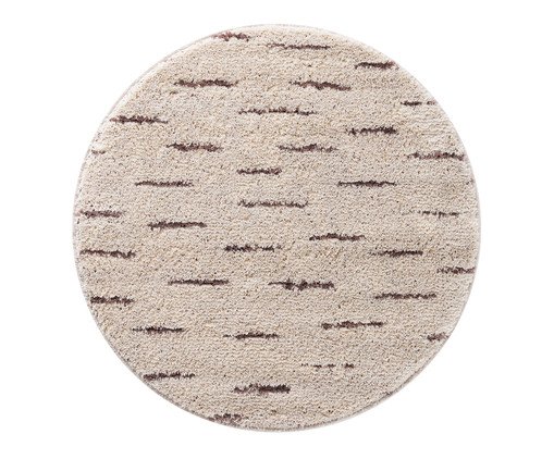 Tapete Redondo Granizo Pérola e Cinza Quente, brown | WestwingNow