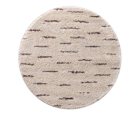 Tapete Redondo Granizo Pérola e Cinza Quente | Westwing