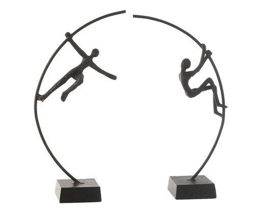 Jogo de Esculturas Ginastas, black | WestwingNow