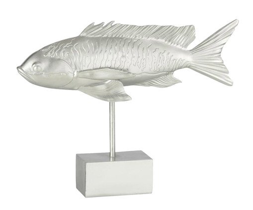 Escultura Peixe Tropical, silver or metallic | WestwingNow