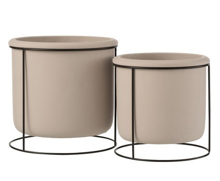 Cachepot Taupe Suspenso | Westwing
