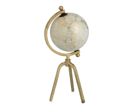 Globo decorativo Branco e Dourado | Westwing