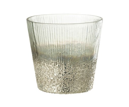 Vaso Ribbed Prata, silver or metallic | WestwingNow