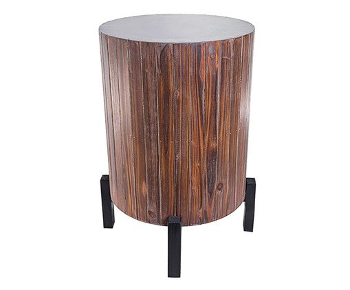 Mesa Lateral Cilíndrica, brown | WestwingNow